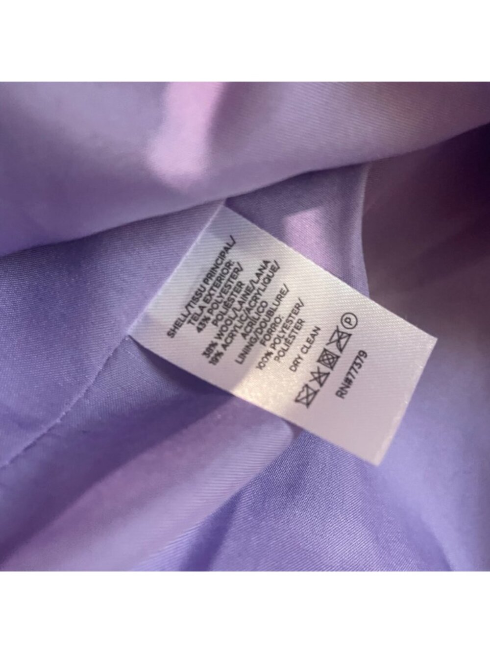 Ann Taylor  Tweed Jacket Lily Lavender - Picture 6 of 8